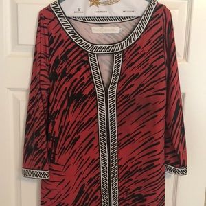 Tracy Negoshian tight fitting low cut dress